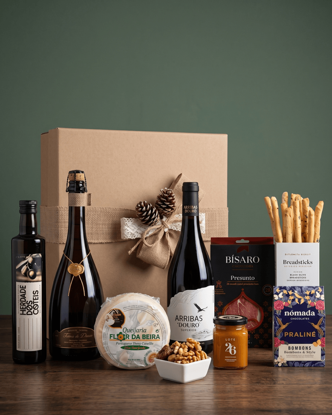 Cabaz Prestígio Executivo para empresas com produtos portugueses